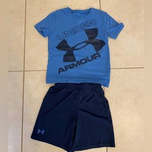 Little Boy’s Size 6 Under Armour Shirt & Shorts Set
